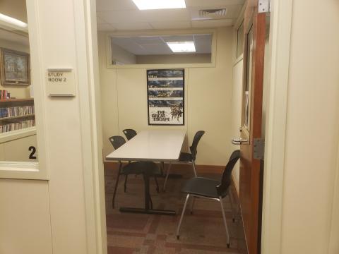 Picture of Study Room 2 from outside the door.